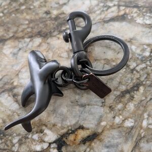 Coach Black Shark Keychain